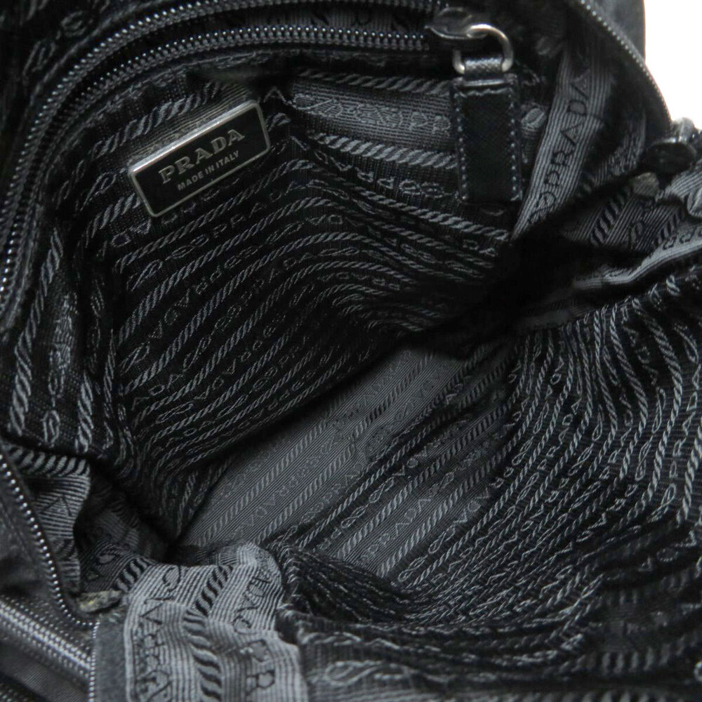 Prada logo plate Black Shoulder Crossbody bag - Picture 5 of 11